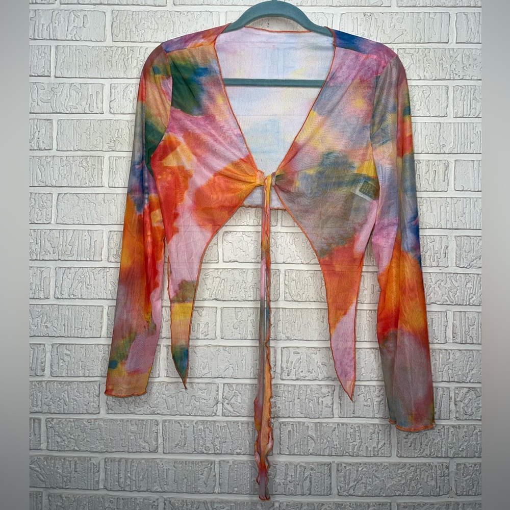 SHEIN Multicolor Crop Top Size Large